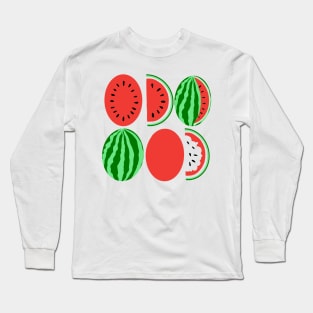 Watermelons Print Long Sleeve T-Shirt